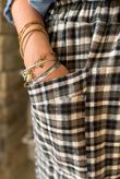 Jasper Plaid Brushed Cotton Shelby Barrel Pant Heritage Green